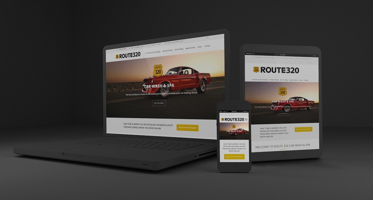 Web Design | Route320 Car Wash & Spa